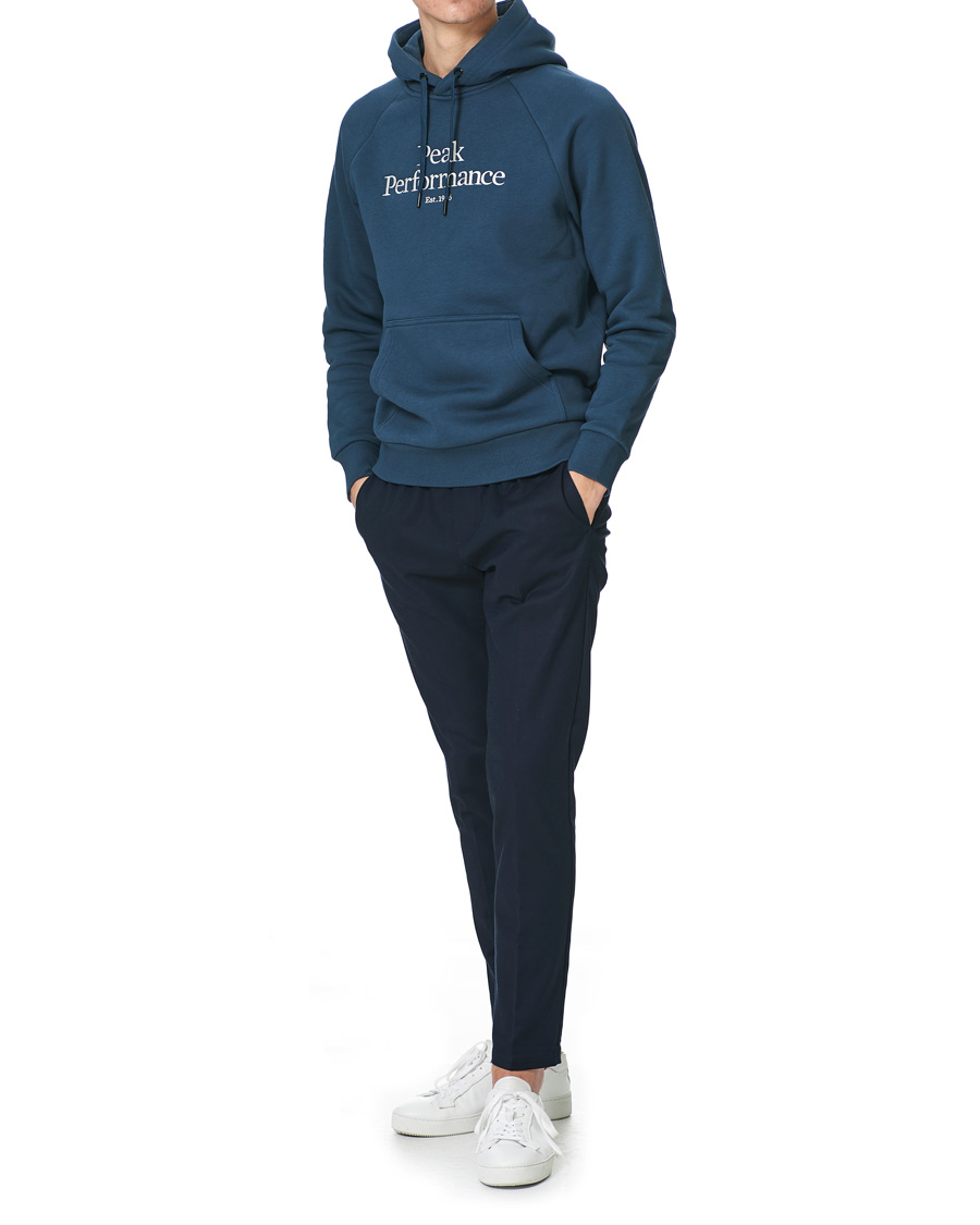 Homme | Pulls Et Tricots | Peak Performance | Original Logo Hoodie Blue Steel