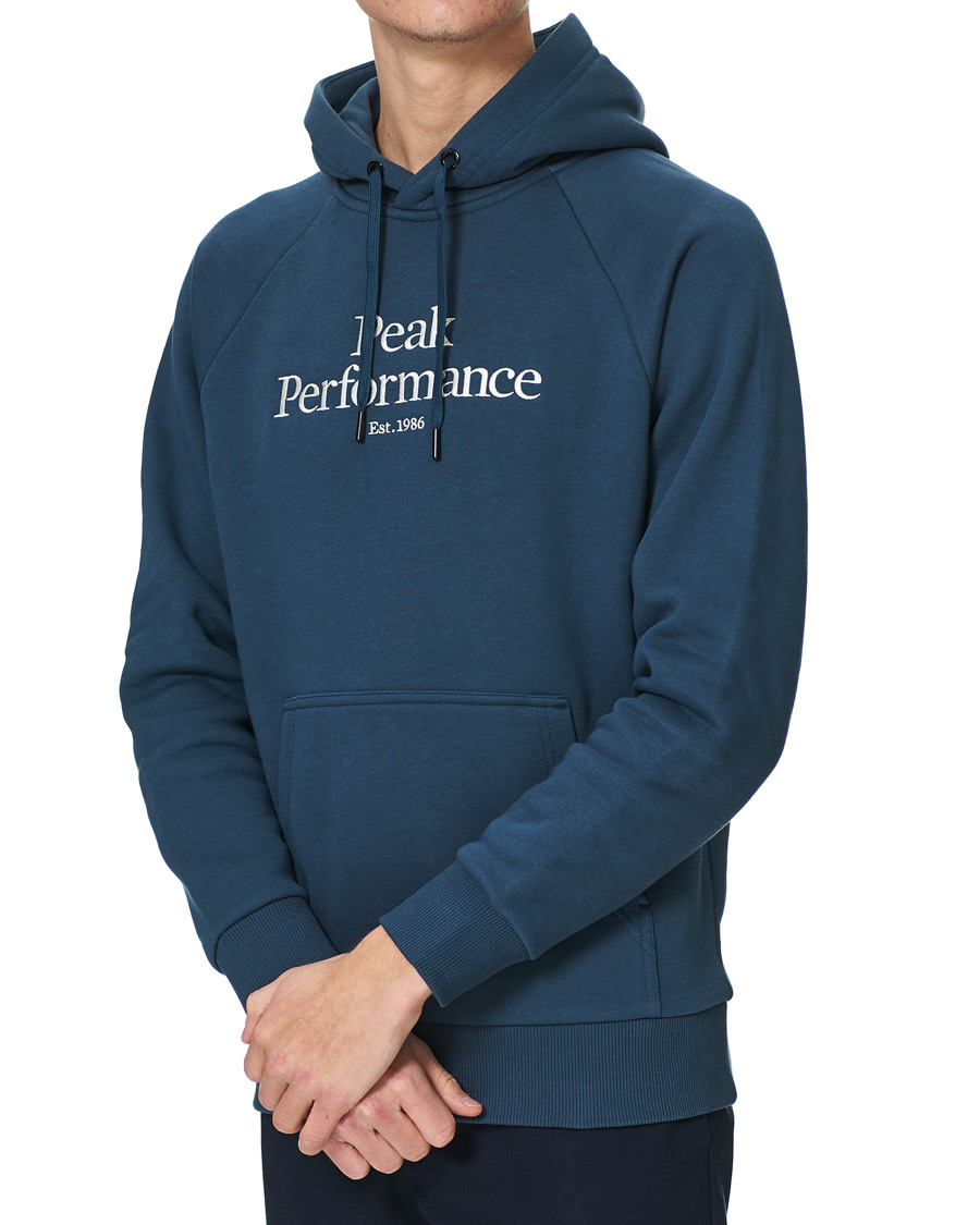 Homme | Pulls Et Tricots | Peak Performance | Original Logo Hoodie Blue Steel