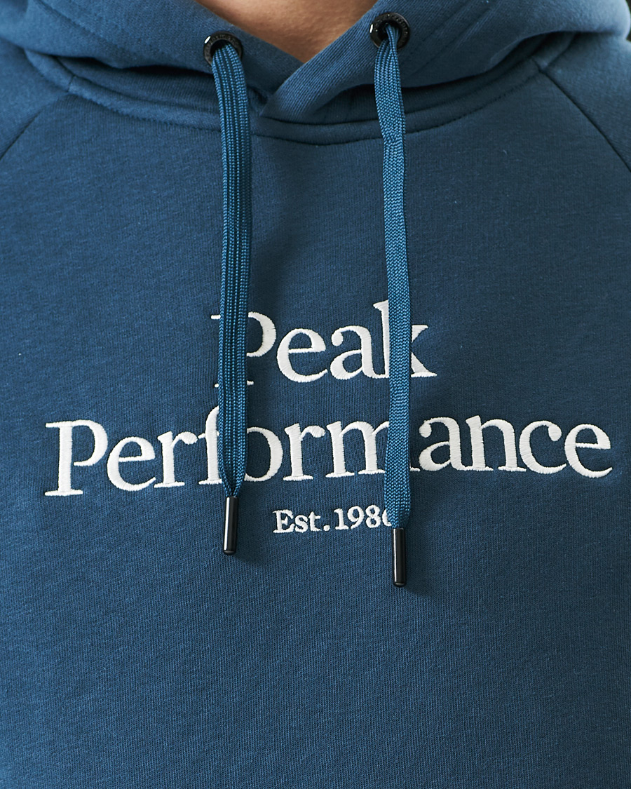 Homme | Pulls Et Tricots | Peak Performance | Original Logo Hoodie Blue Steel