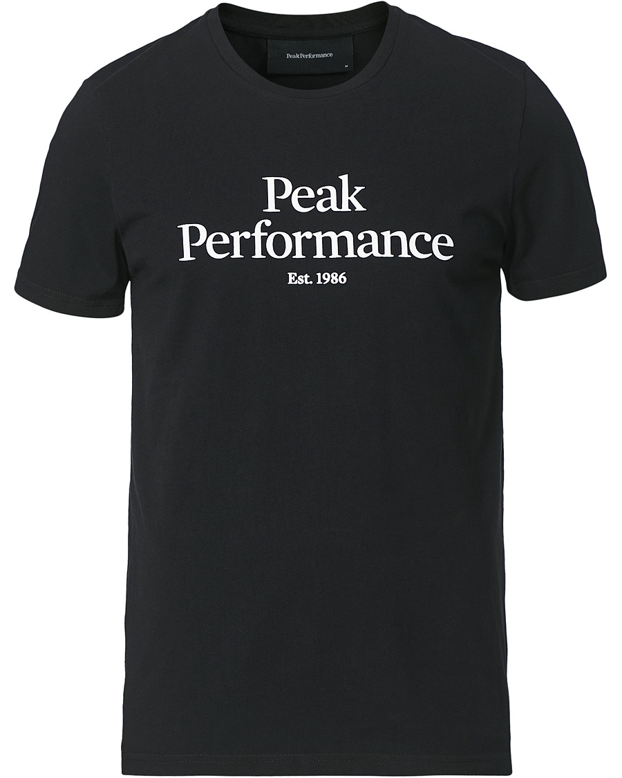 Heren | T-shirts | Peak Performance | Original Logo Crew Neck Tee Black
