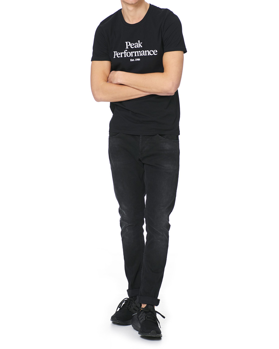 Heren | T-shirts | Peak Performance | Original Logo Crew Neck Tee Black