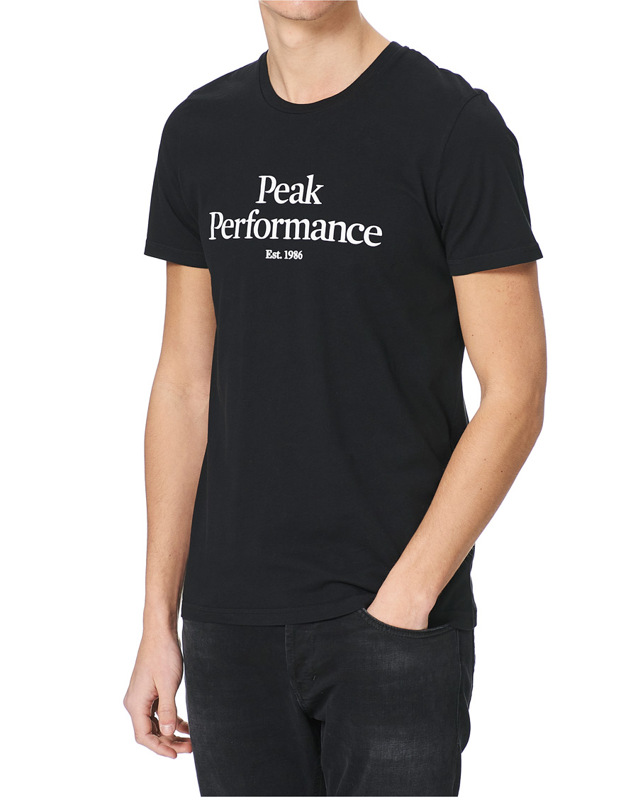 Heren | T-shirts | Peak Performance | Original Logo Crew Neck Tee Black