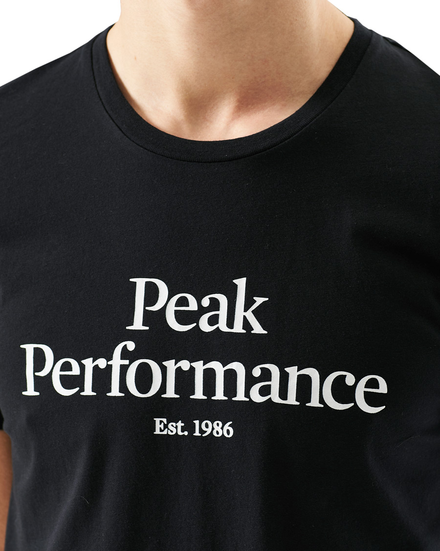 Heren | T-shirts | Peak Performance | Original Logo Crew Neck Tee Black