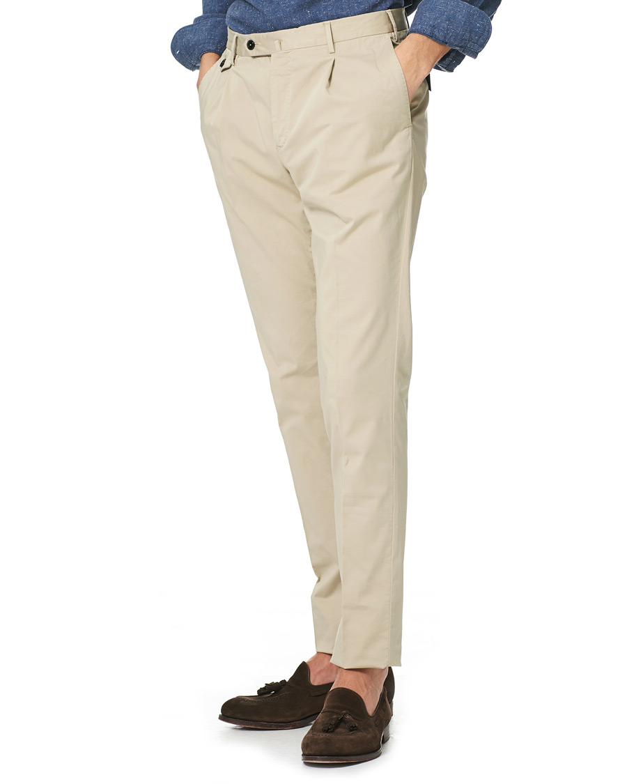 Homme | Pantalons | PT01 | Gentleman Fit Cotton Trousers Beige