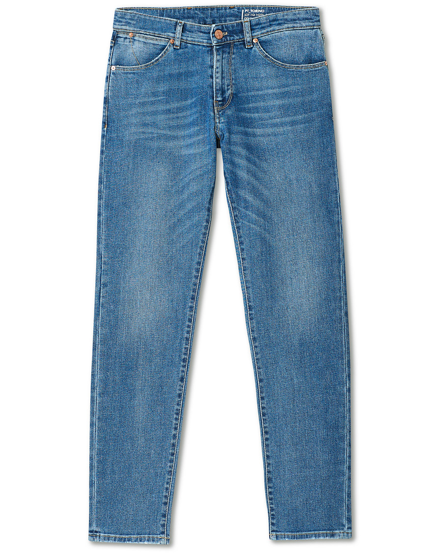 Homme | Jeans | PT01 | Slim Fit Stretch Denim Light Blue Wash