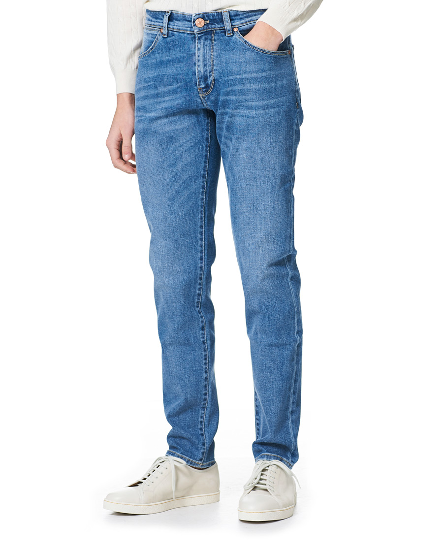 Homme | Jeans | PT01 | Slim Fit Stretch Denim Light Blue Wash