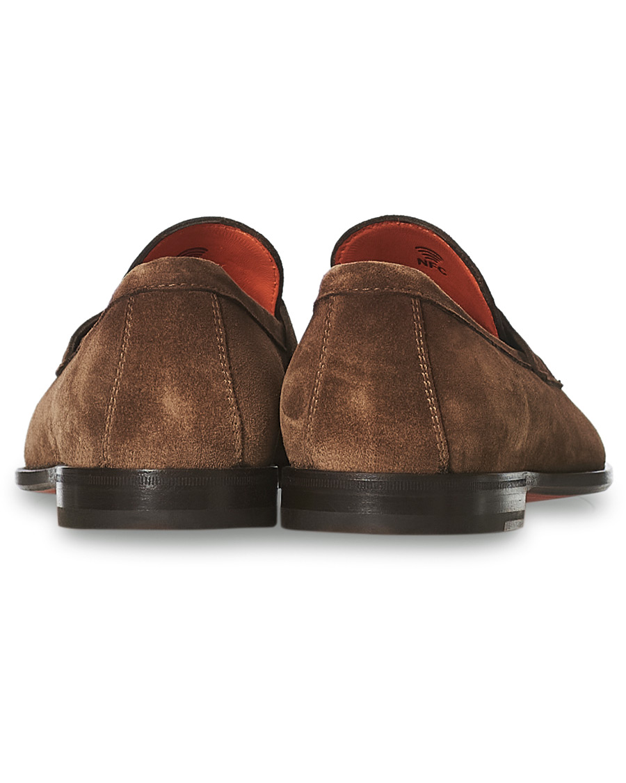 Homme | Santoni Penny Loafer Brown Suede | Santoni | Penny Loafer Brown Suede