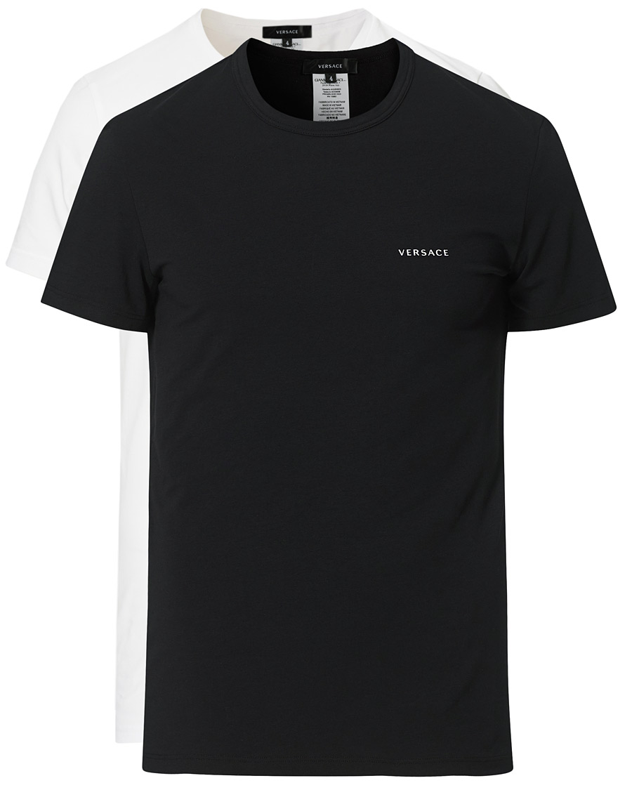 Homme | T-shirts | Versace | 2-Pack Logo Tee Black/White