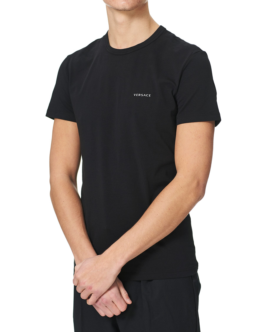 Homme | T-shirts | Versace | 2-Pack Logo Tee Black/White