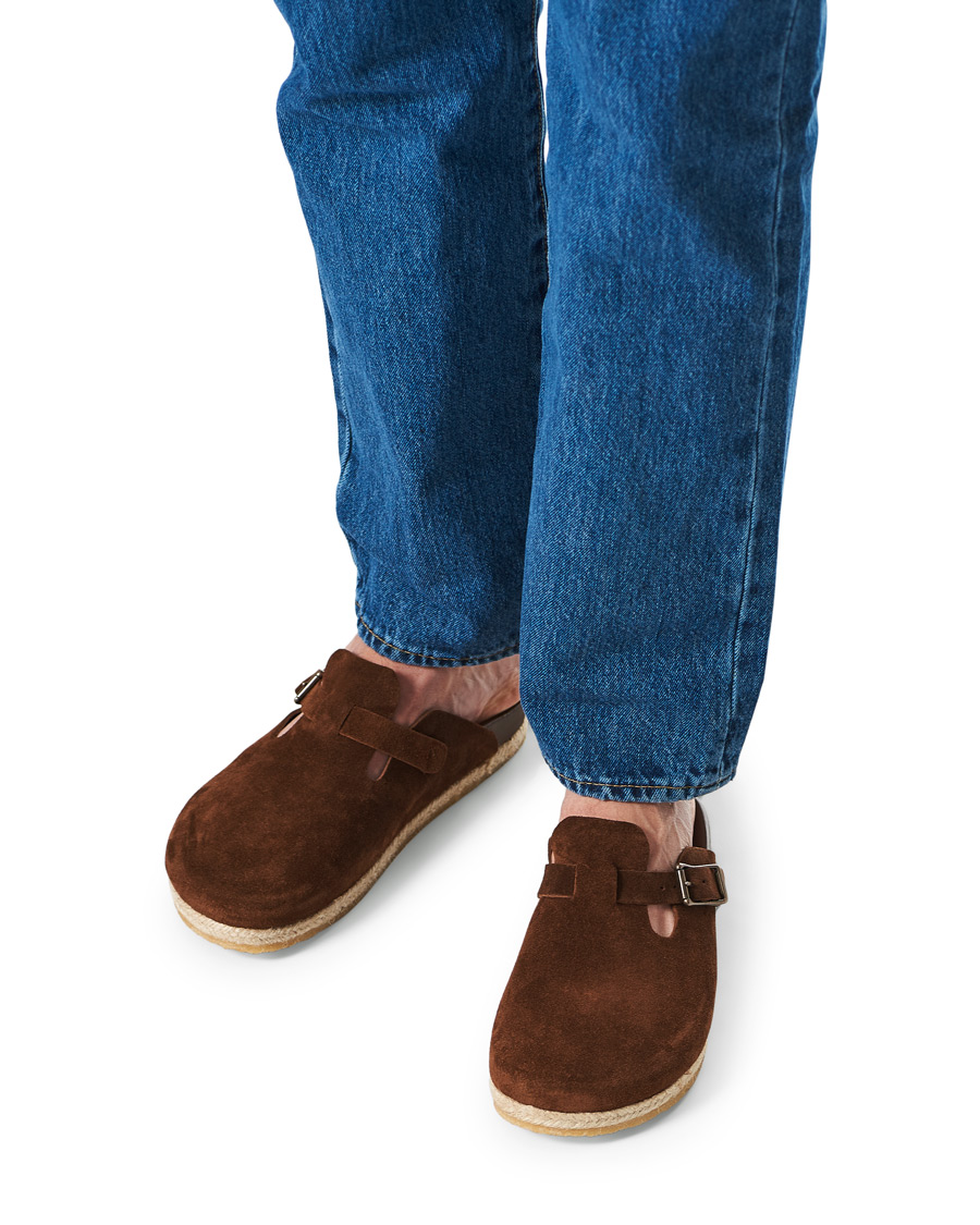 Homme | Yuketen Sal 1 Crepe Sole Sandals Snuff Suede | Yuketen | Sal 1 Crepe Sole Sandals Snuff Suede