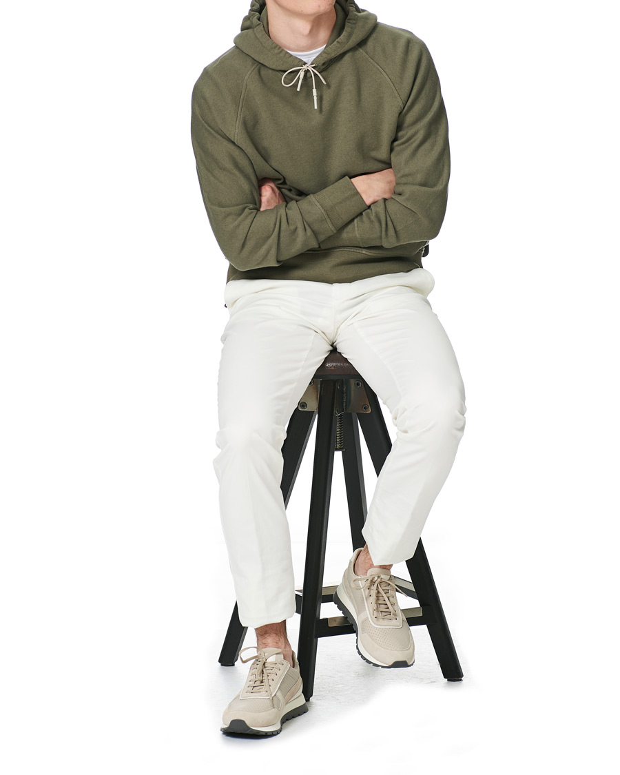 Homme | Pulls Et Tricots | Ermenegildo Zegna | Cotton/Cashmere Hoodie Sage Green