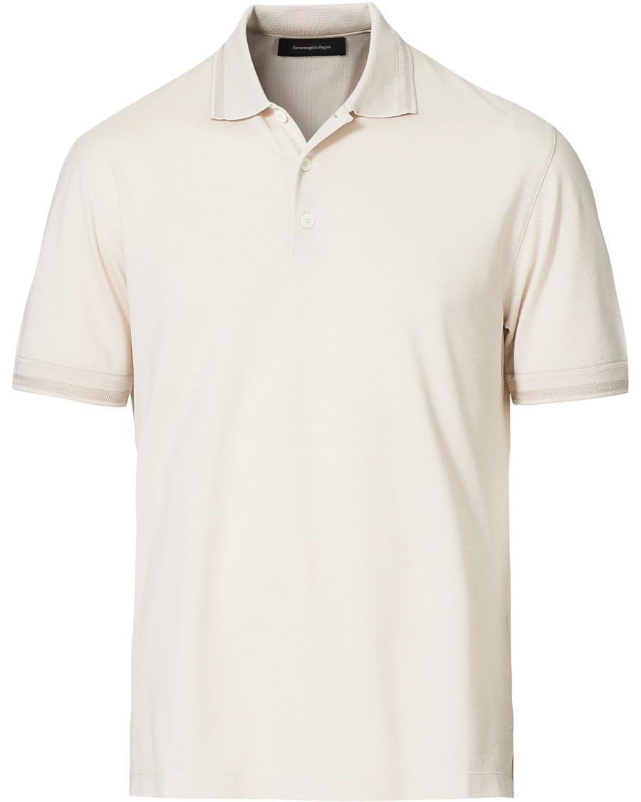 Homme | Polos | Ermenegildo Zegna | Cotton/Silk Polo Beige