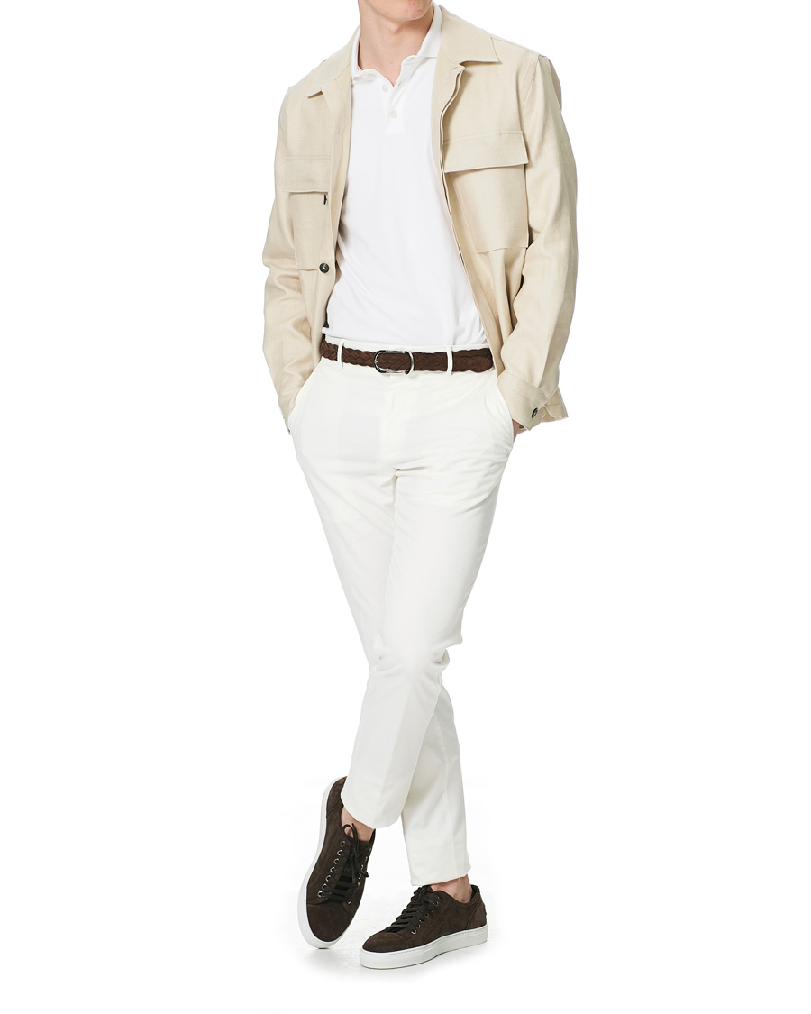 Homme | Chemises | Ermenegildo Zegna | Linen Shirt Jacket Light Beige