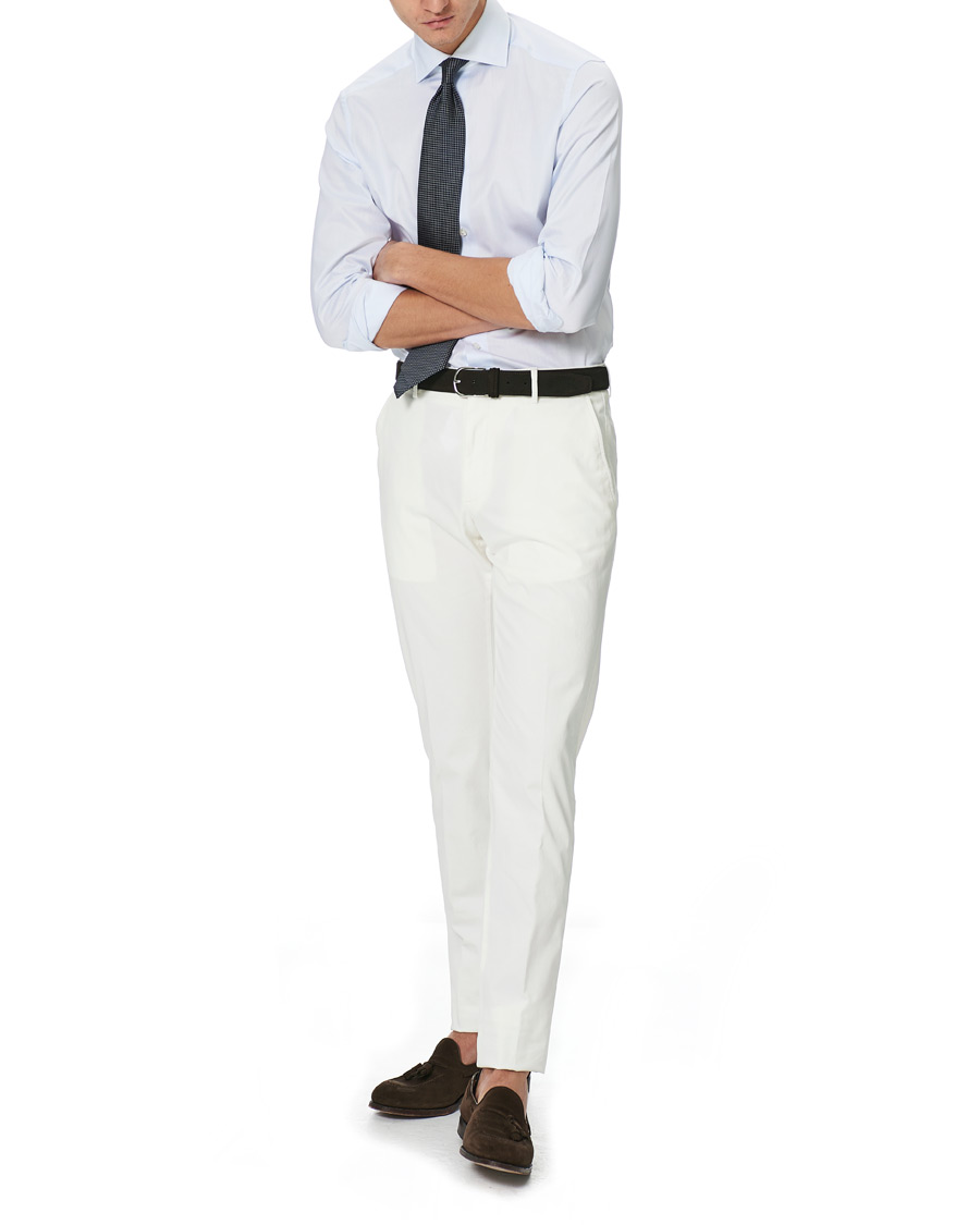 Homme | Pantalons | Ermenegildo Zegna | Slim Fit Premium Cotton Chinos Off White