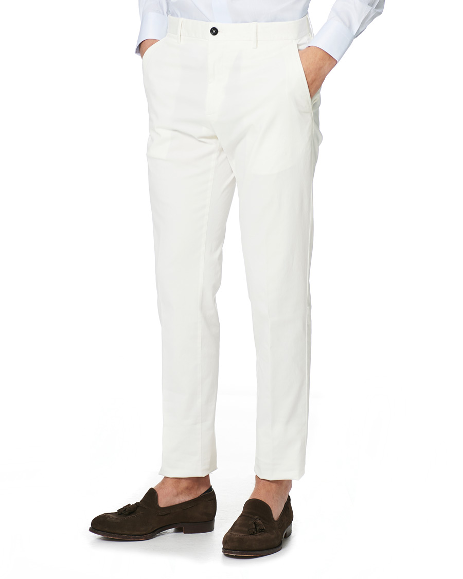 Homme | Pantalons | Ermenegildo Zegna | Slim Fit Premium Cotton Chinos Off White