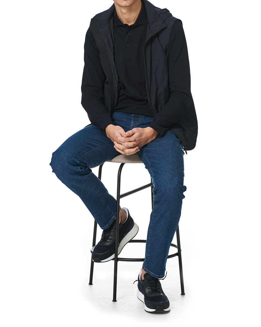 Homme | Manteaux Et Vestes | Z Zegna | Hooded Microfiber Vest Navy