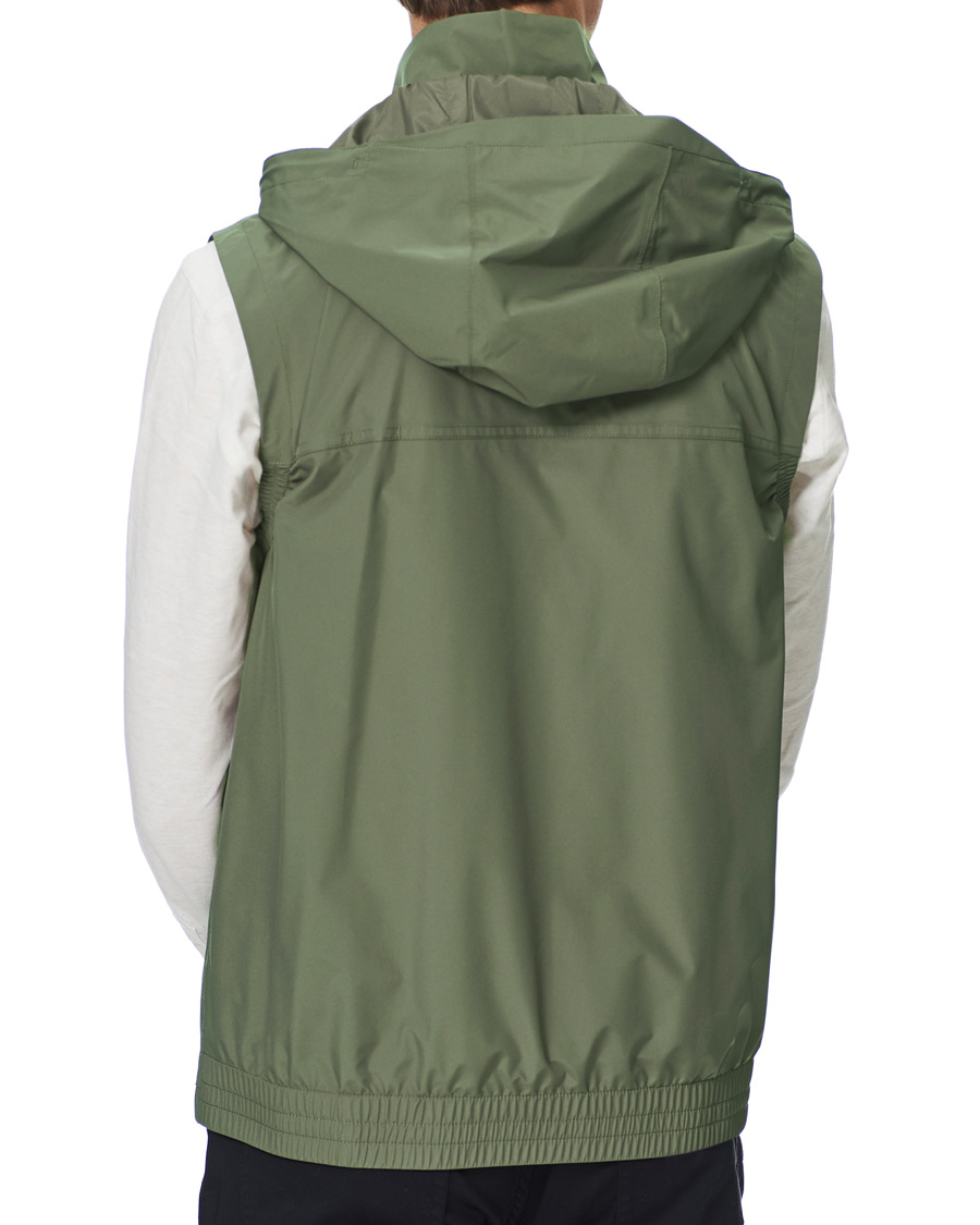 Homme | Manteaux Et Vestes | Z Zegna | Hooded Microfiber Vest Olive