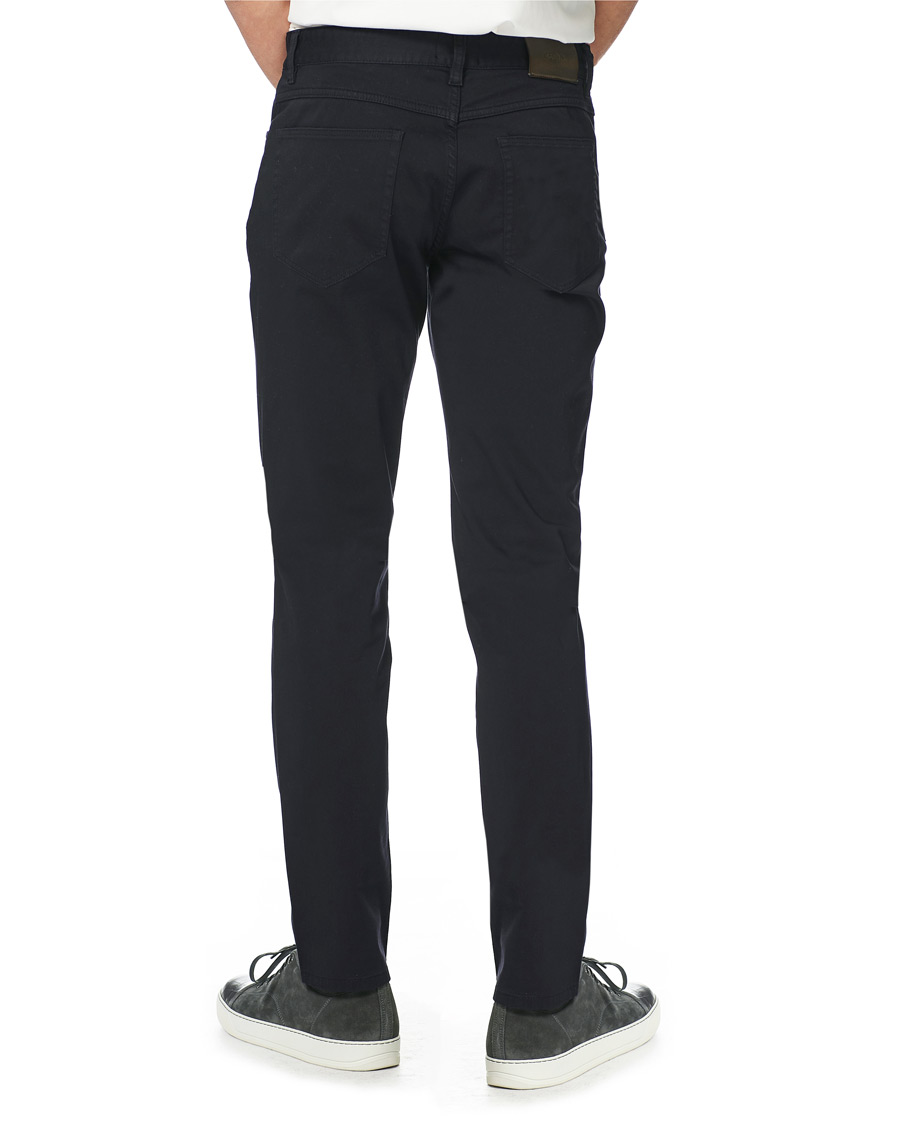 Homme | Pantalons | Z Zegna | Cotton Satin 5-Pocket Pants Navy