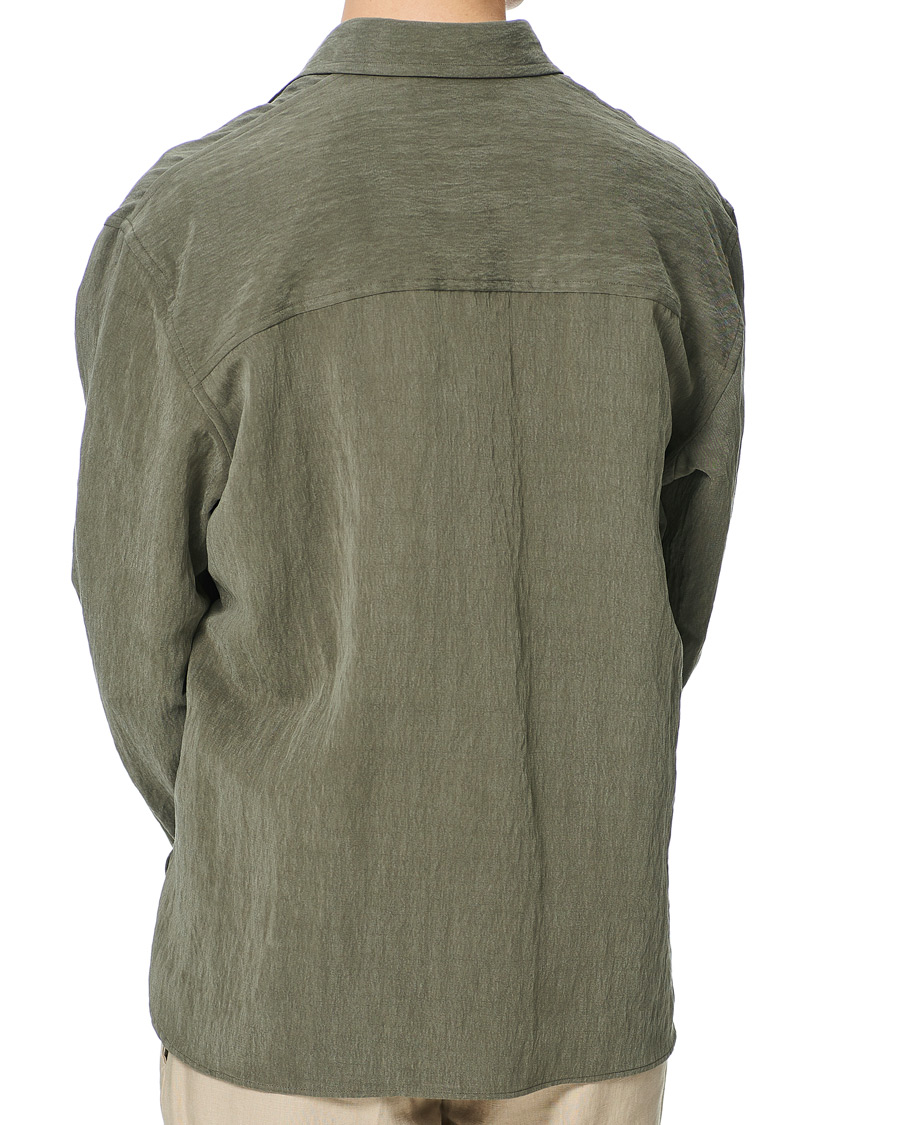 Homme | Chemises | Z Zegna | Washed Tencel Shirt Jacket Army Green
