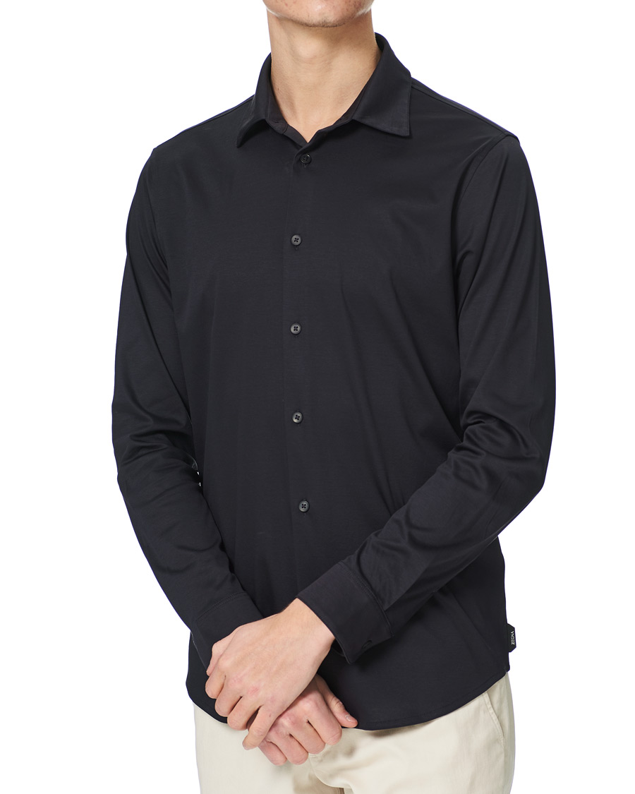 Homme | Chemises | Z Zegna | Soft Jersey Shirt Navy