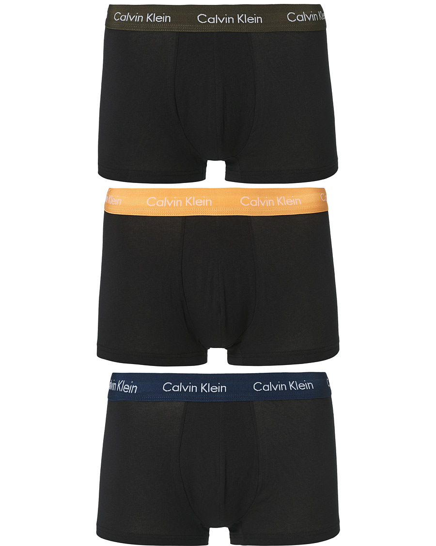 Homme | Sous-Vêtements Et Chaussettes | Calvin Klein | Cotton Stretch Trunk 3-Pack Orange/Blue/Green