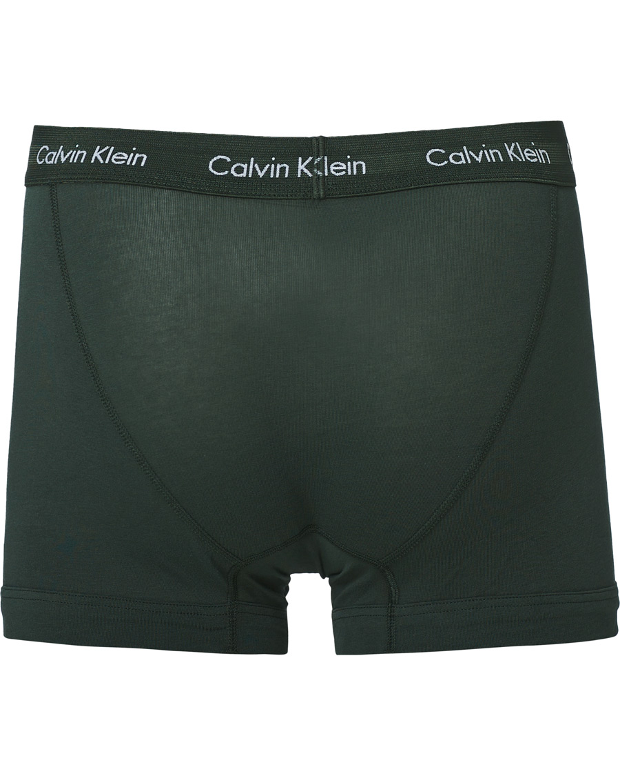 Homme | Sous-Vêtements Et Chaussettes | Calvin Klein | Cotton Stretch Trunk 3-Pack Green/Grey/Blue
