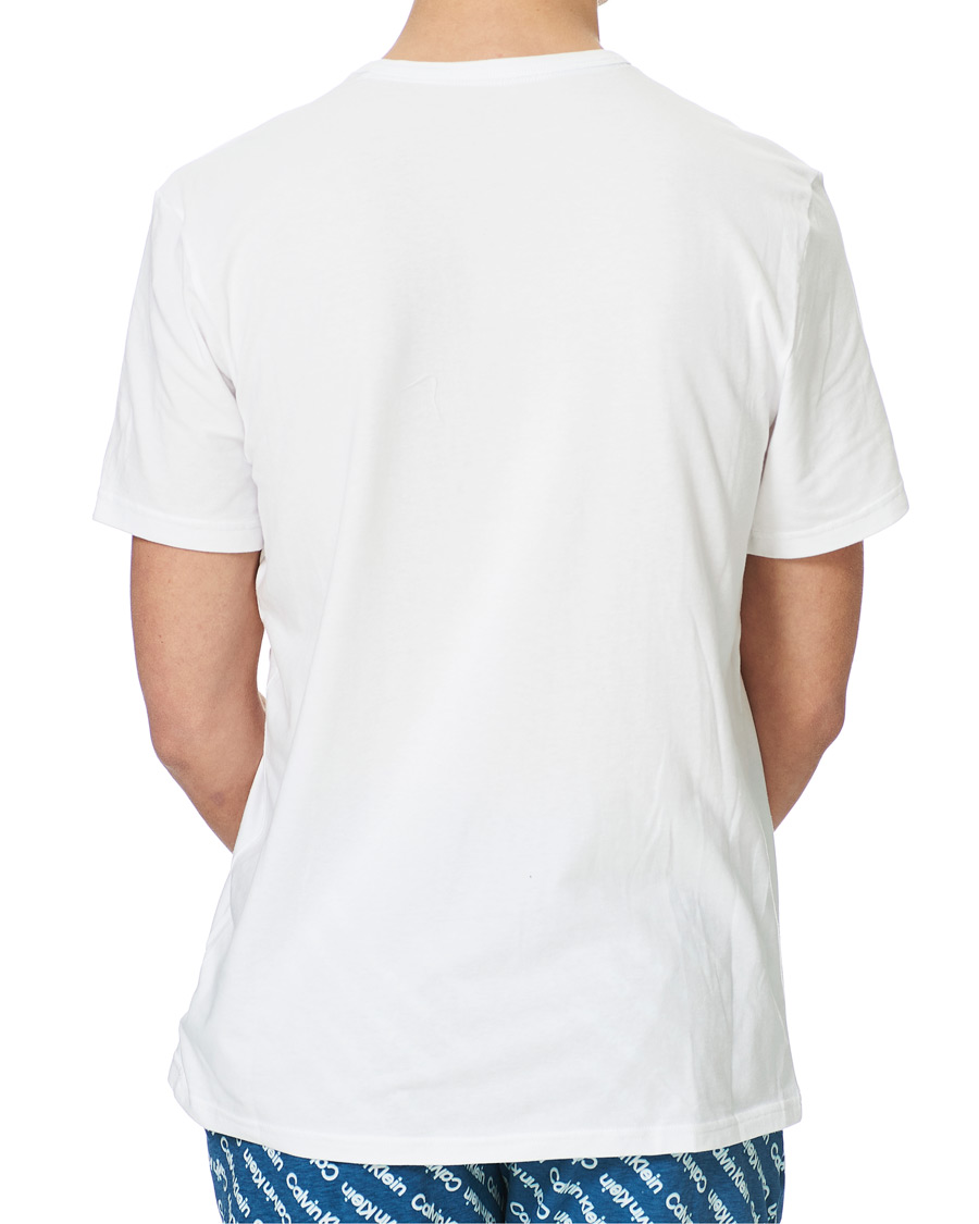 Heren | Pyjama's en gewaden | Calvin Klein | Short Pyjama Set White/Navy