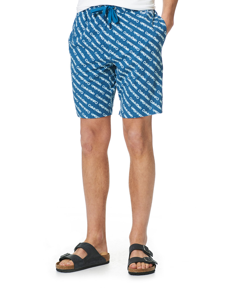 Heren | Pyjama's en gewaden | Calvin Klein | Short Pyjama Set White/Navy