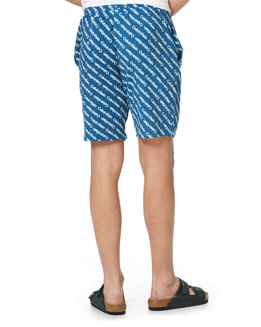 Heren | Pyjama's en gewaden | Calvin Klein | Short Pyjama Set White/Navy