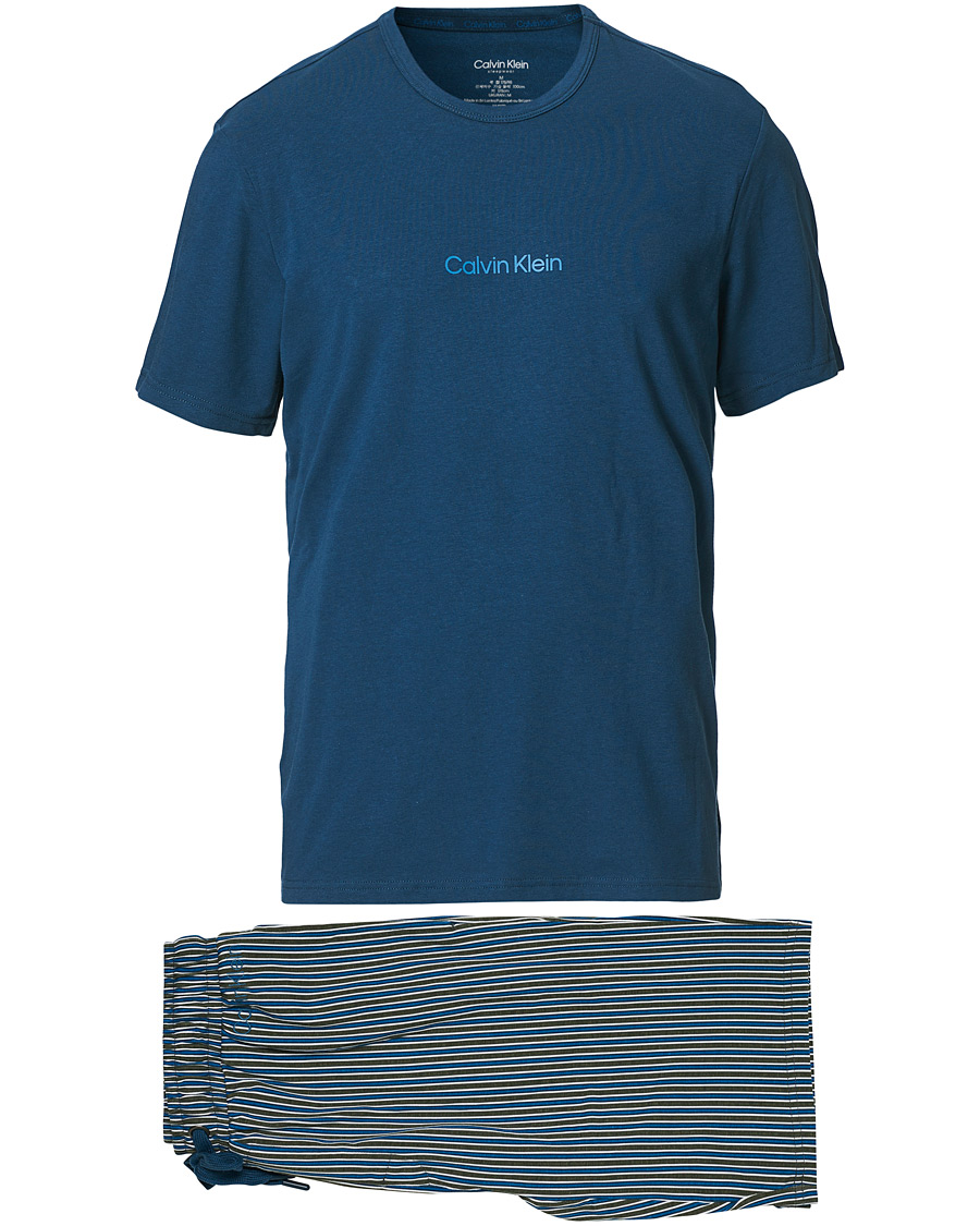 Homme | Peignoirs Et Pyjamas | Calvin Klein | Short Pyjama Set Navy