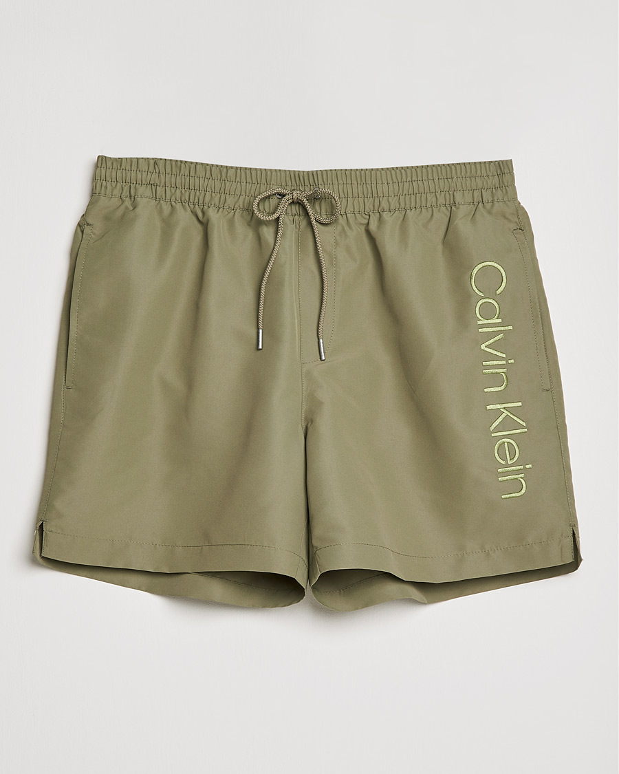 Heren | Zwembroek | Calvin Klein | Tonal Logo Drawstring Swimshorts New Basil