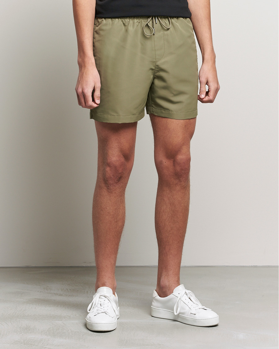 Heren | Zwembroek | Calvin Klein | Tonal Logo Drawstring Swimshorts New Basil