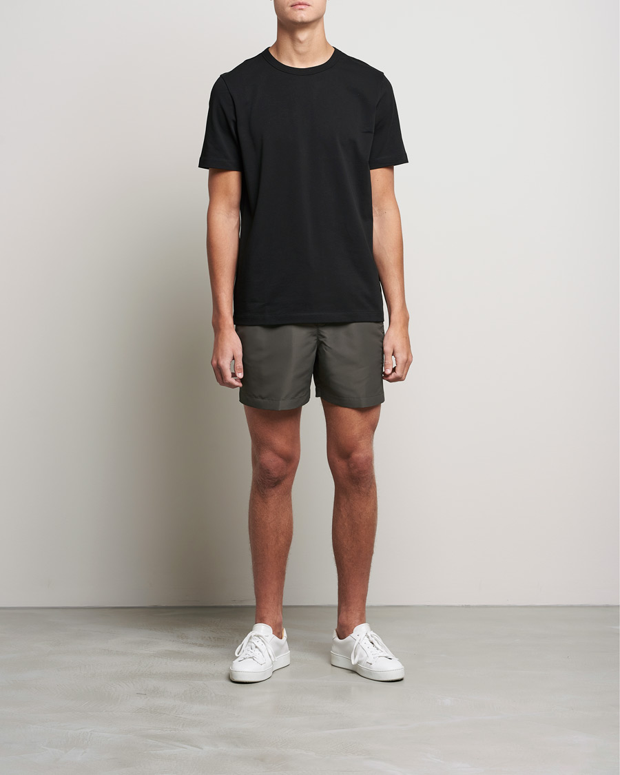 Homme | Maillots De Bain | Calvin Klein | Tonal Logo Drawstring Swimshorts Industrial Grey