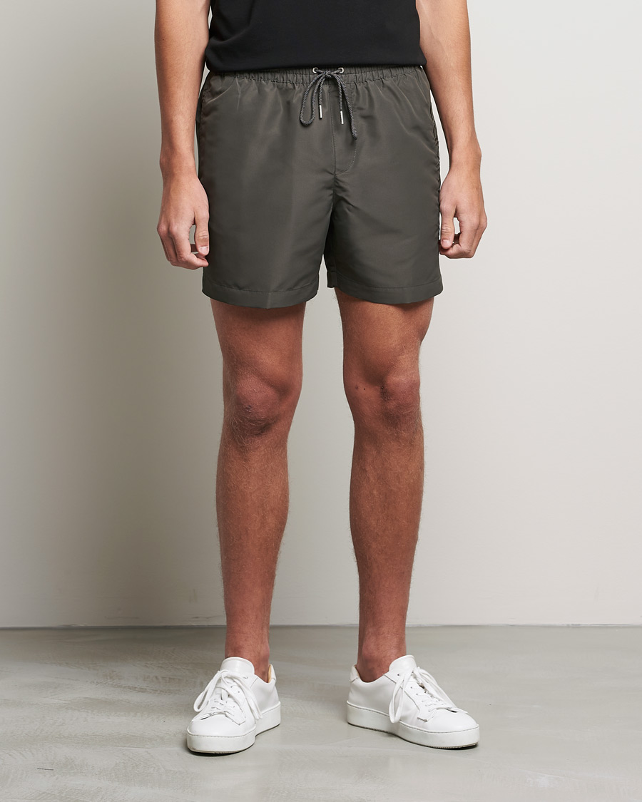 Homme | Maillots De Bain | Calvin Klein | Tonal Logo Drawstring Swimshorts Industrial Grey