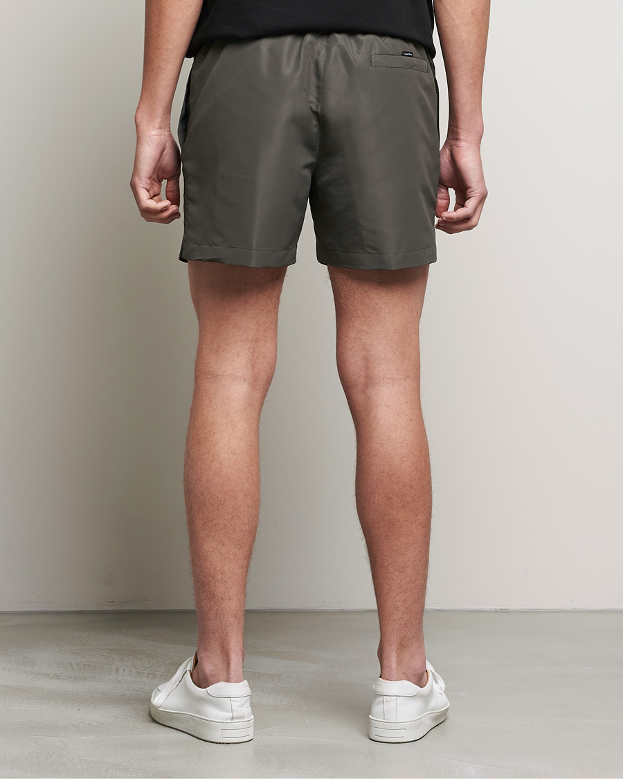Homme | Maillots De Bain | Calvin Klein | Tonal Logo Drawstring Swimshorts Industrial Grey