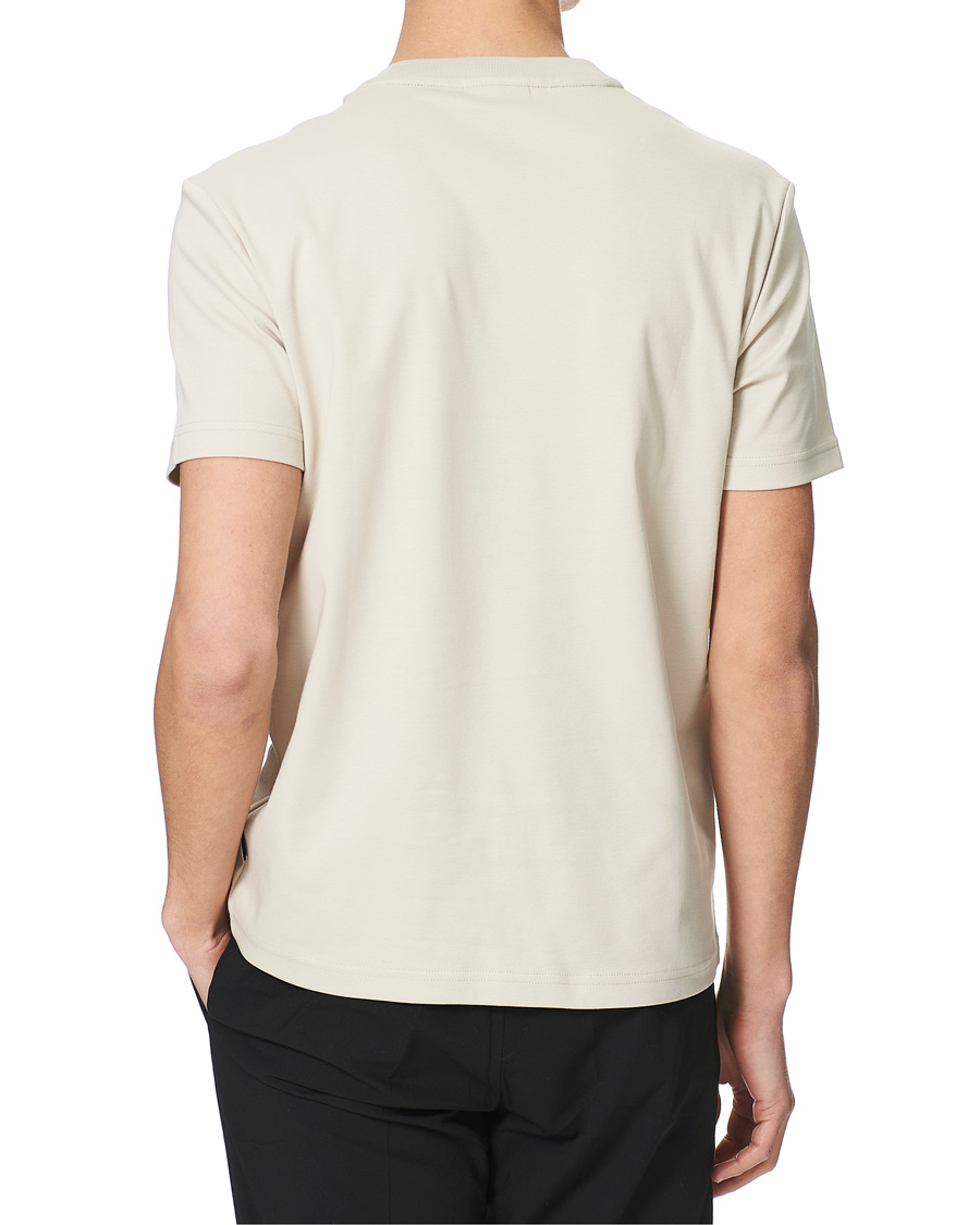Homme | T-shirts | Calvin Klein | Logo Colorblock Crew Neck Tee Stony Beige/White