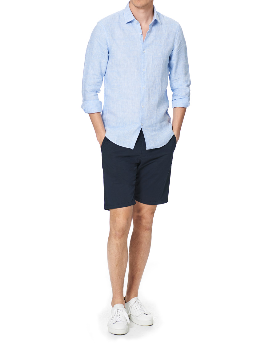 Homme | Chemises | Calvin Klein | Slim Fit Linen Shirt Blue