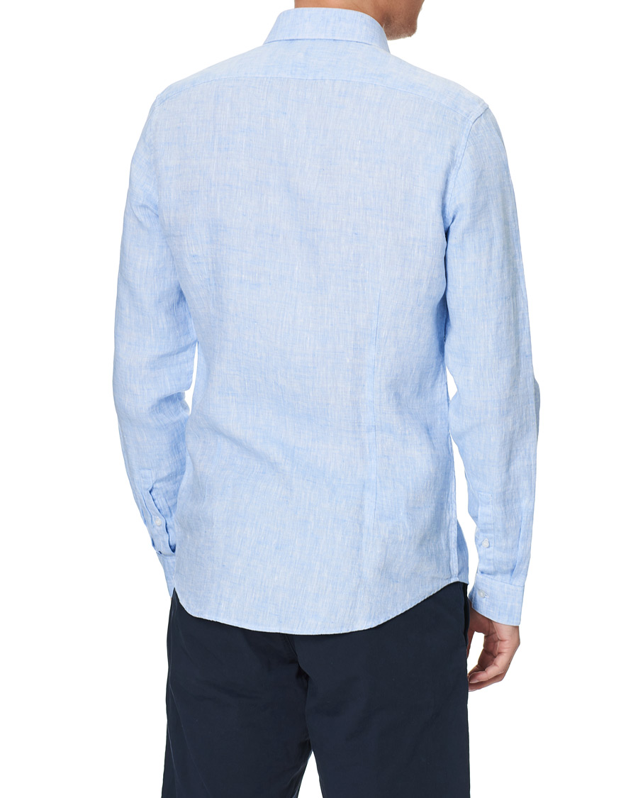 Homme | Chemises | Calvin Klein | Slim Fit Linen Shirt Blue