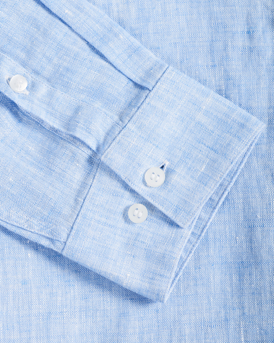 Homme | Chemises | Calvin Klein | Slim Fit Linen Shirt Blue