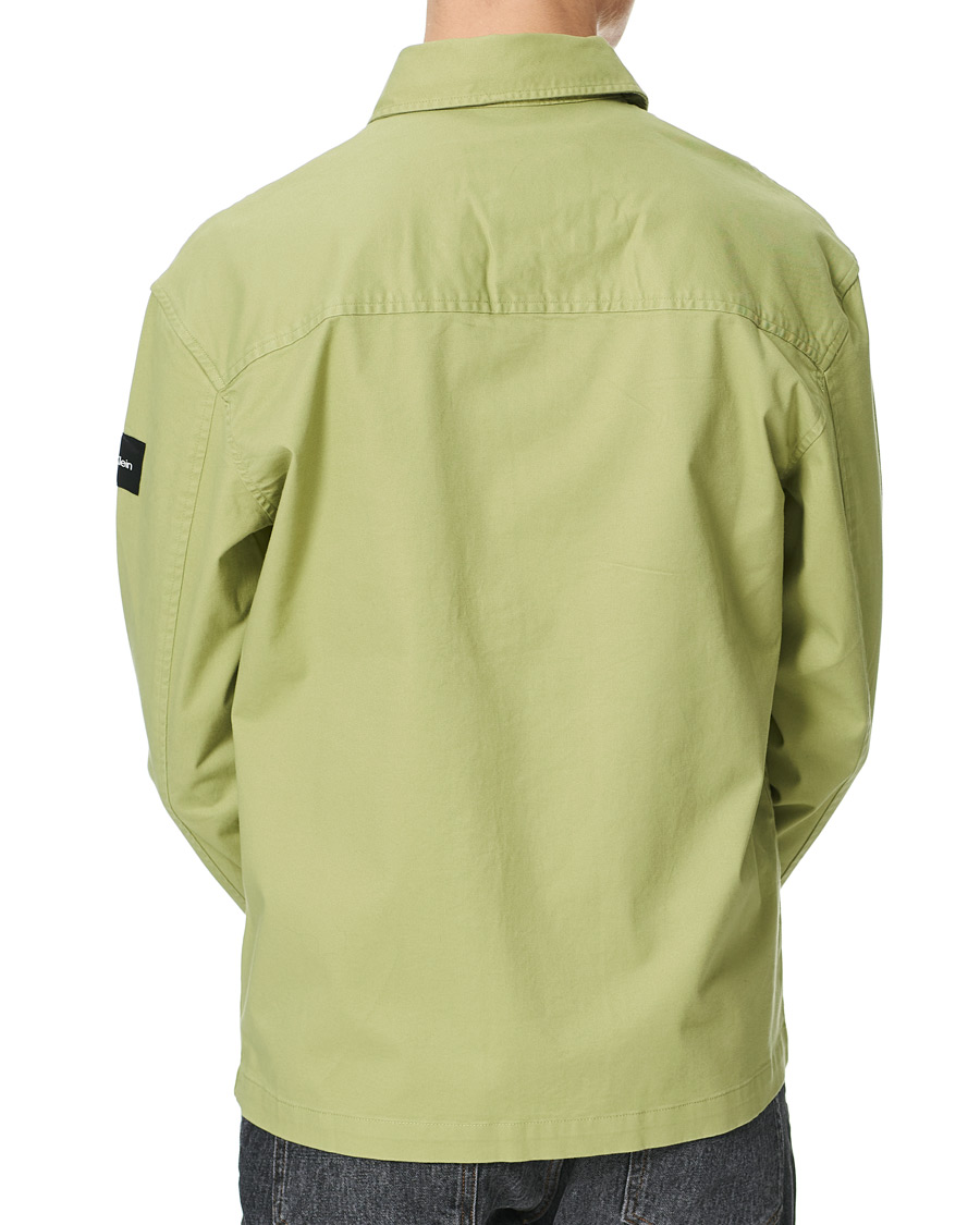 Homme | Chemises | Calvin Klein | Twill Overshirt Sage Green