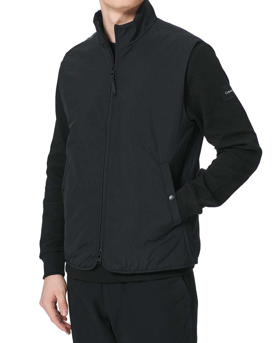 Homme | Manteaux Et Vestes | Calvin Klein | Crinkle Nylon Vest Black
