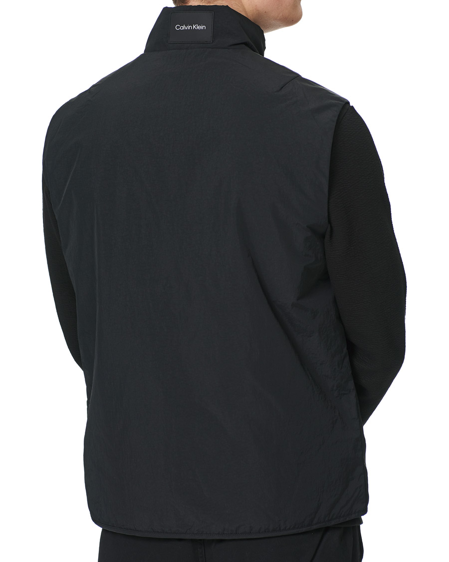 Homme | Manteaux Et Vestes | Calvin Klein | Crinkle Nylon Vest Black