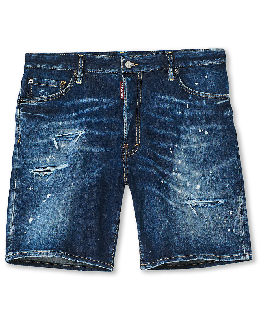 Homme | Shorts | Dsquared2 | Marine Denim Shorts Medium Blue Wash