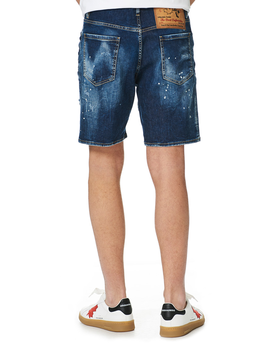 Homme | Shorts | Dsquared2 | Marine Denim Shorts Medium Blue Wash