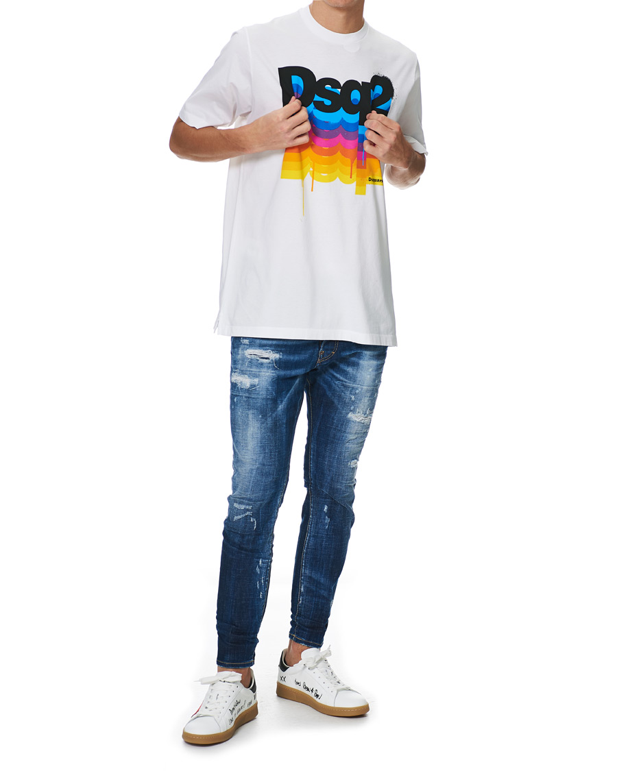 Homme | T-shirts | Dsquared2 | Colour Print Tee White