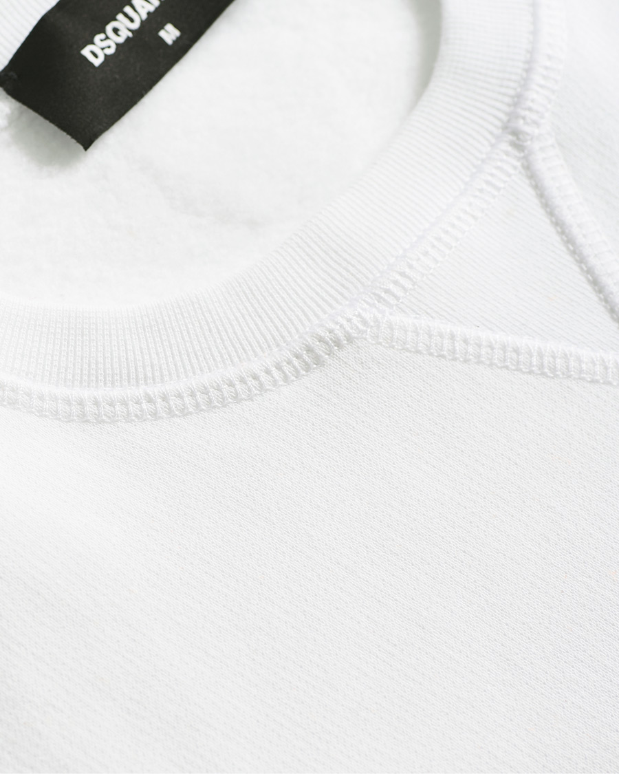 Homme | Pulls Et Tricots | Dsquared2 | Flock Logo Sweatshirt White