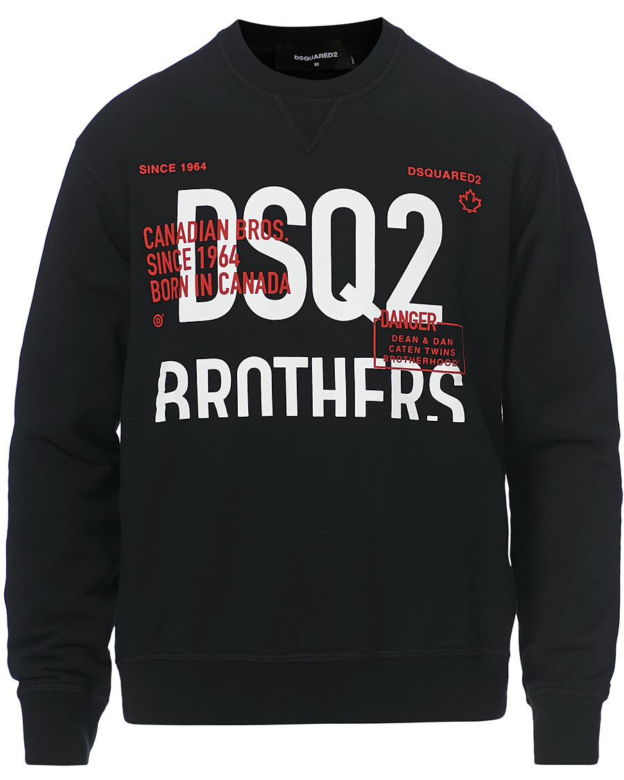 Homme | Pulls Et Tricots | Dsquared2 | Brothers Sweatshirt Black