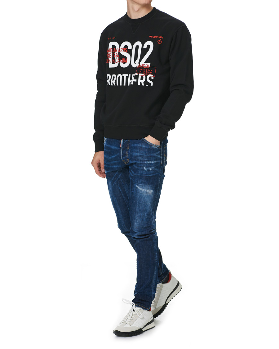 Homme | Pulls Et Tricots | Dsquared2 | Brothers Sweatshirt Black