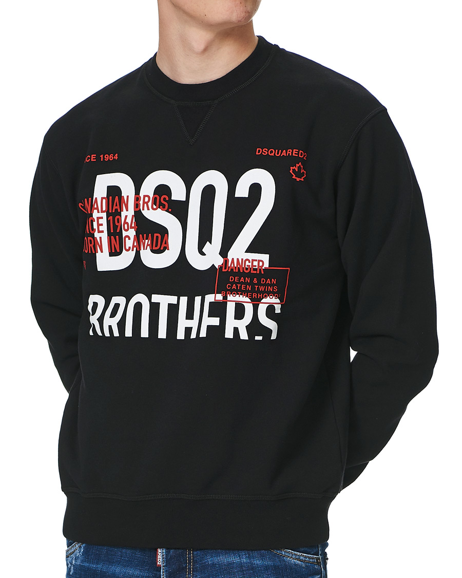 Homme | Pulls Et Tricots | Dsquared2 | Brothers Sweatshirt Black