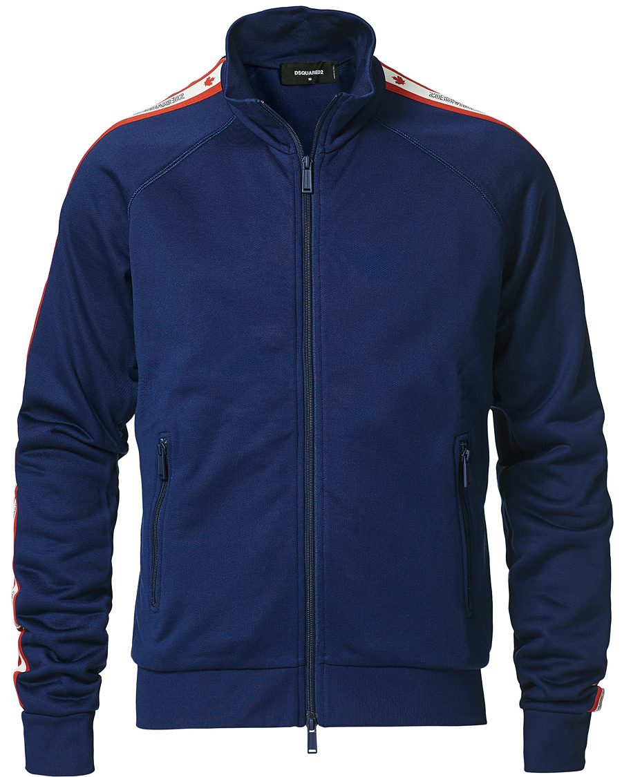 Homme | Pulls Et Tricots | Dsquared2 | Track Zip Top Dark Blue
